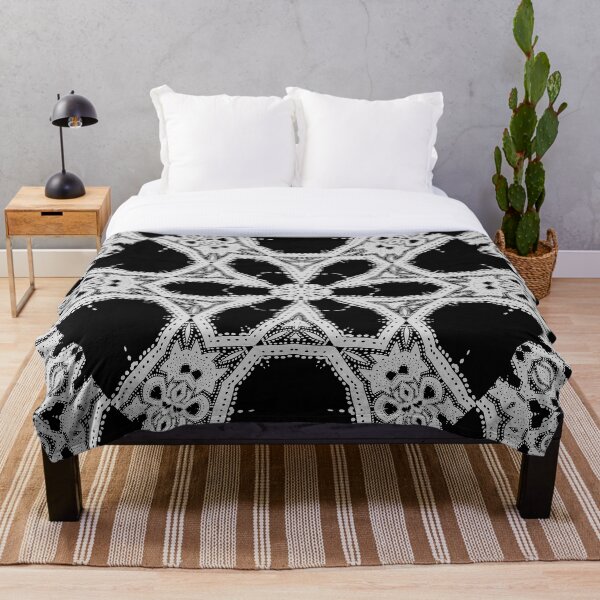 Item preview, Black and White Blossom Shaped Abstract designed and sold by KaSaPo.