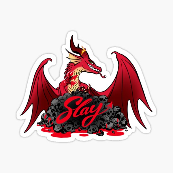 Item preview, Slay Red Dragon designed and sold by mamath.