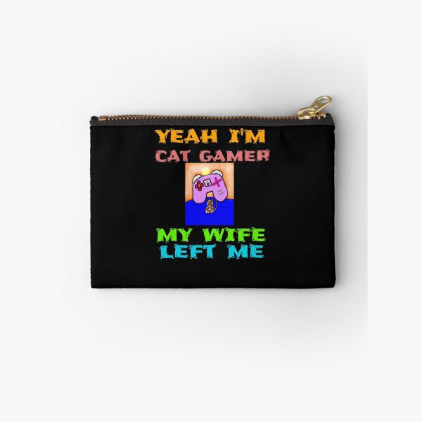 Item preview, cat gamer my wife left me designed and sold by Storiesforyou.