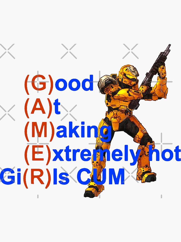 Good At Making Extremely Hot Girls Cum Funny Gamer Sticker For Sale