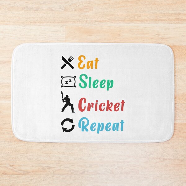 Item preview, Eat Sleep Cricket Repeat, Funny Vintage Cricket Player Gift For Cricket Lover, Cricket Fans designed and sold by Graphicista.