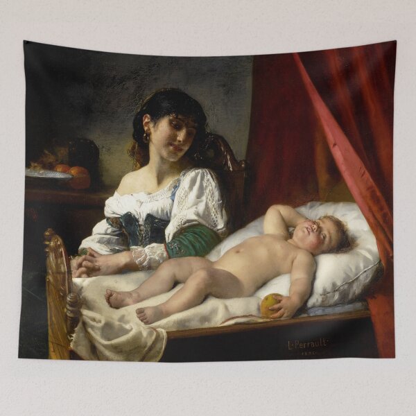 Item preview, Sleep, Baby, Sleep | Leon Basile Perrault | Wholesome Family Art designed and sold by CJET.