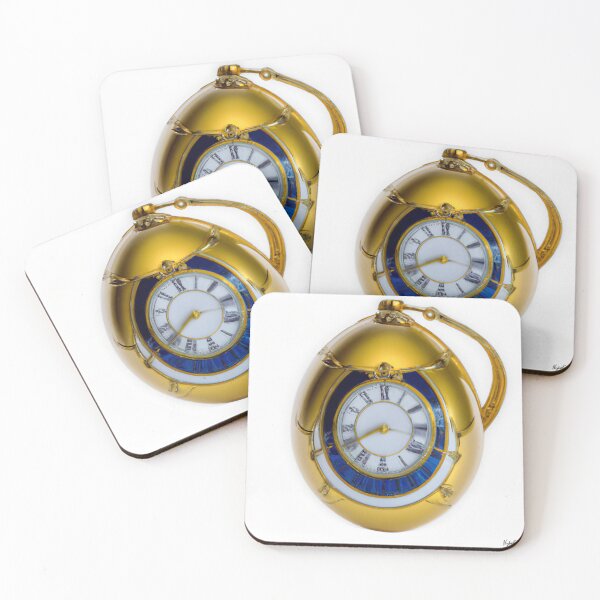 Item preview, Intricate Premium Gold Shield Mechanical Pocket Watch With a Gold Band in a Jewel Encrusted Faberge designed and sold by nightenlight.