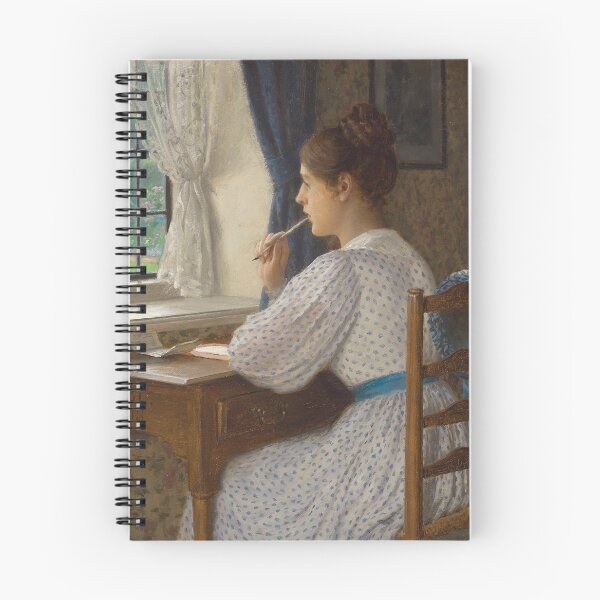 Item preview, Straying Thoughts | Edmund Blair Leighton | 1913 Victorian Art designed and sold by CJET.