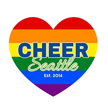 Artwork thumbnail, Cheer Seattle - Pride Heart by CheerSeattle