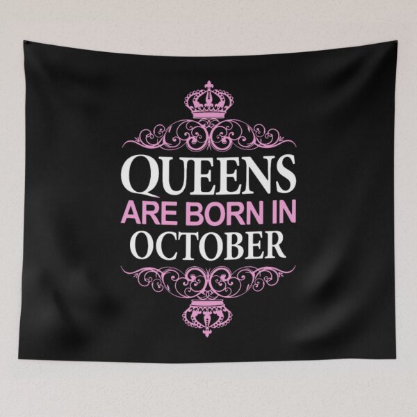 Item preview, queens are born in october day year pink birthday designed and sold by manzhaolafsu.