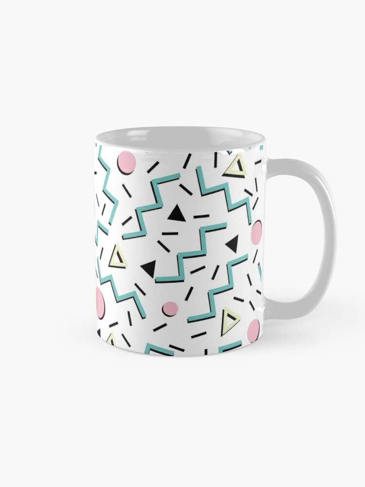 Back to the 80's eighties, funky memphis pattern design Coffee Mug by 5mm  Paper