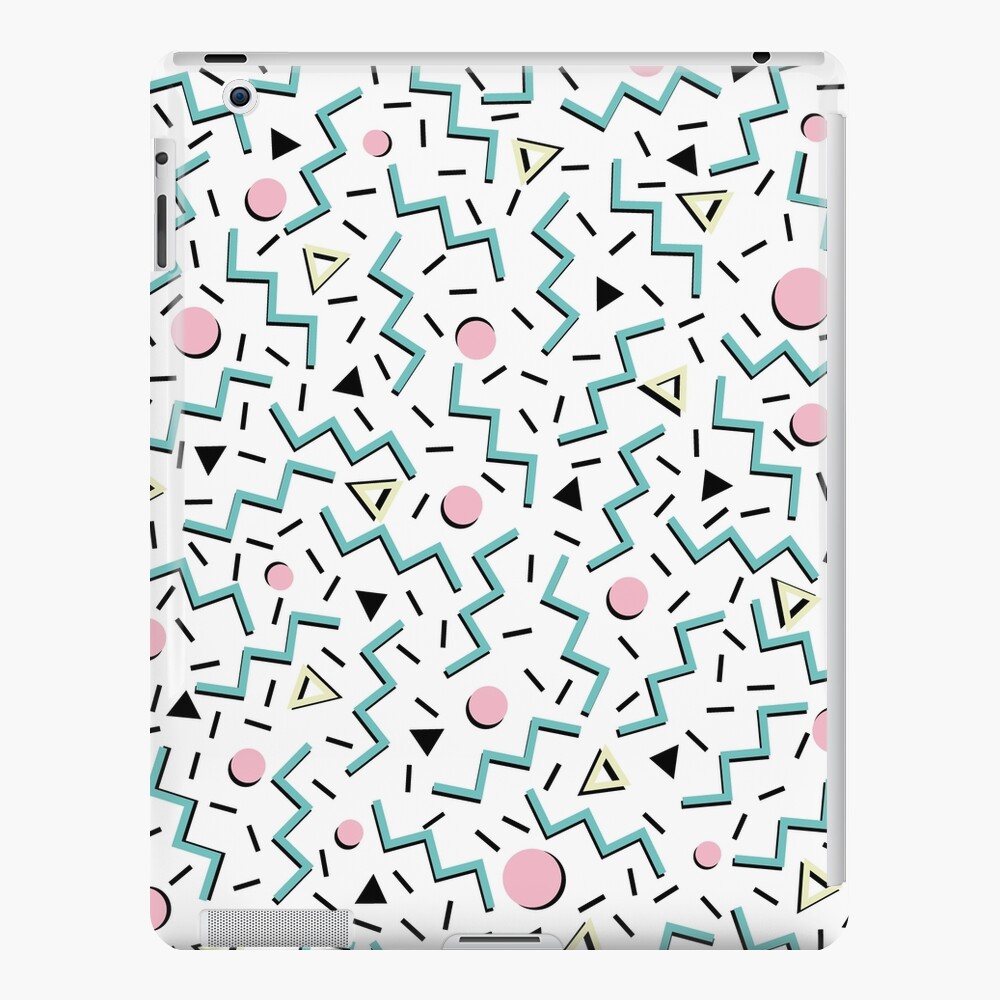 Back to the 80's eighties, funky memphis pattern design iPad Case & Skin