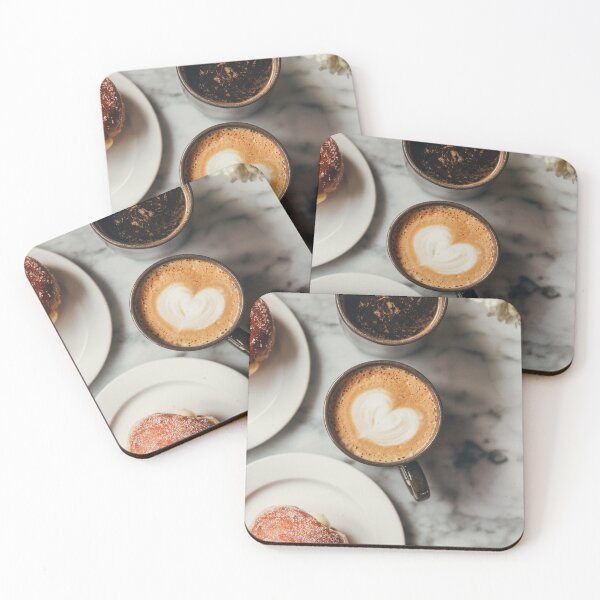 Item preview, Heart Latte Coffee, Marble Coffee Shop, Coffee Table designed and sold by newburyboutique.