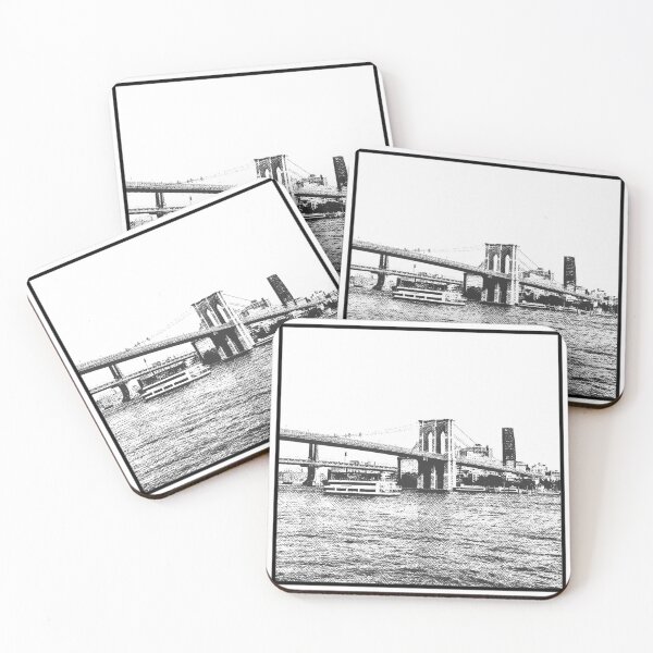 Item preview, Minimalist NYC Brooklyn bridge graphic essential designed and sold by M-A-L.