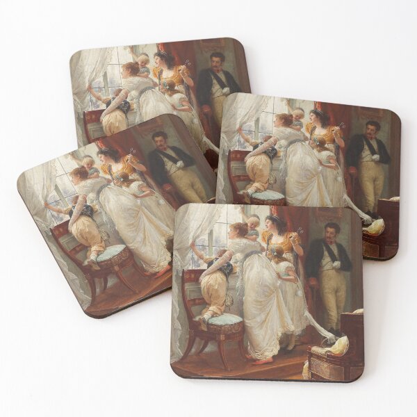 Item preview, The Arrival | Franz Xaver Simm | 1894 Wholesome Family Art designed and sold by CJET.