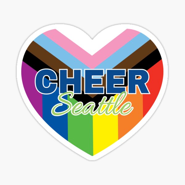 Cheer Seattle - Progressive Pride Love Sticker