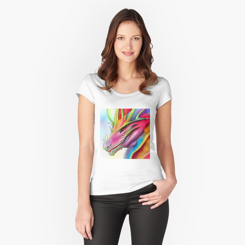 Item preview, Fitted Scoop T-Shirt designed and sold by dragynrain.