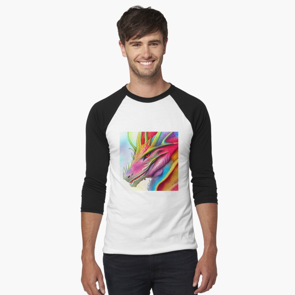 Item preview, Baseball ¾ Sleeve T-Shirt designed and sold by dragynrain.