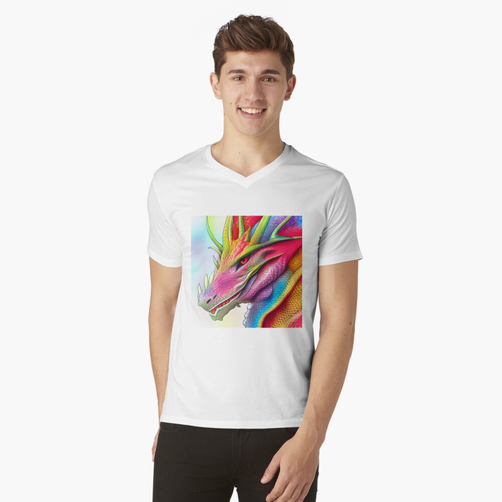 Item preview, V-Neck T-Shirt designed and sold by dragynrain.