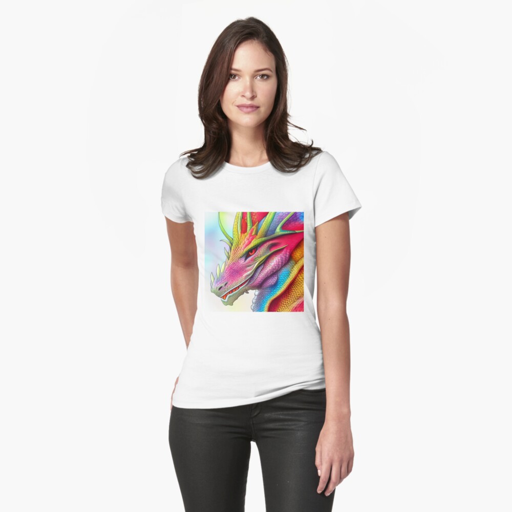 Item preview, Fitted T-Shirt designed and sold by dragynrain.
