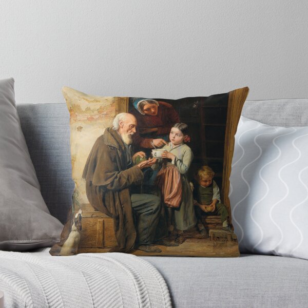 Item preview, The Charitable Gift | Ferdinand Georg Waldmuller | 1850 Wholesome Family Art designed and sold by CJET.