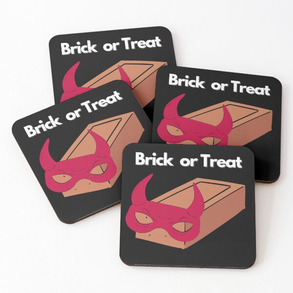 Item preview, Halloween | Trick or Treat | Brick | Gift for Halloween Fans designed and sold by PublicusApparel.