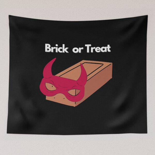 Item preview, Halloween | Trick or Treat | Brick | Gift for Halloween Fans designed and sold by PublicusApparel.