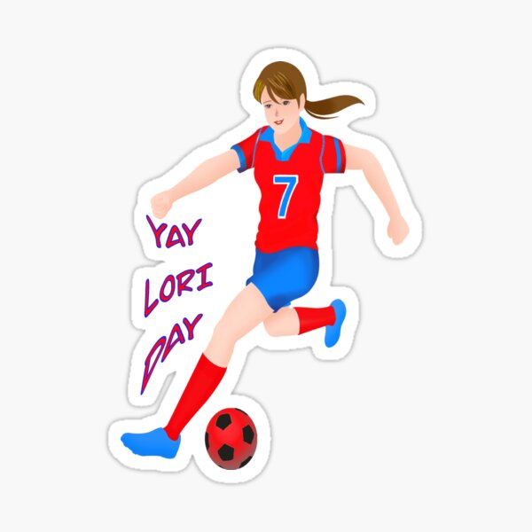 Item preview, YAY LORI DAY GIRL FOOTBALLER RETRO NOVEMBER 7 designed and sold by sailorsam1805.