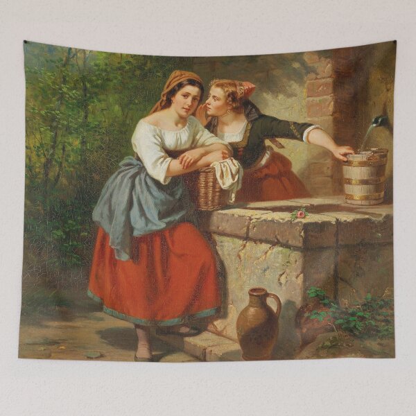 Item preview, The Love Message | Harmann Werner | 1861 German Romance Art designed and sold by CJET.