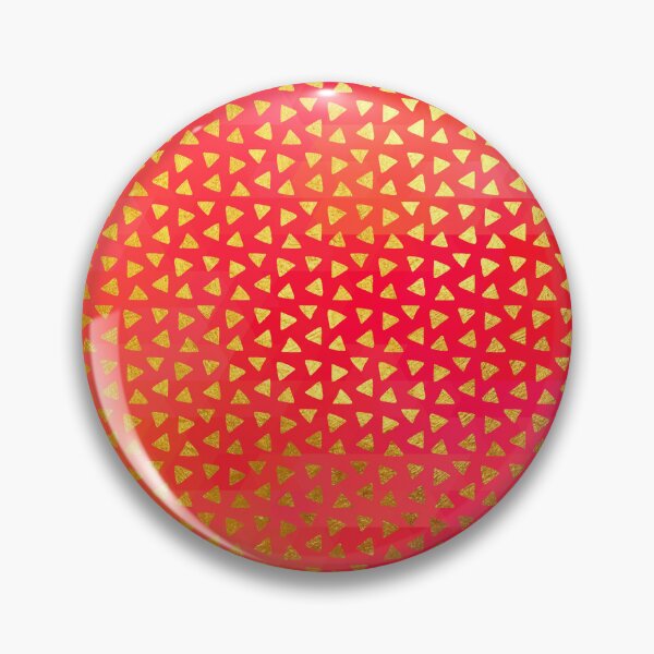 Item preview, Geometry II, golden triangles over colourful chevron pattern designed and sold by Glimmersmith.