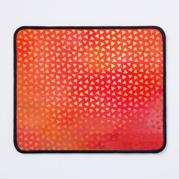 Item preview, Geometry II, golden triangles over colourful chevron pattern designed and sold by Glimmersmith.