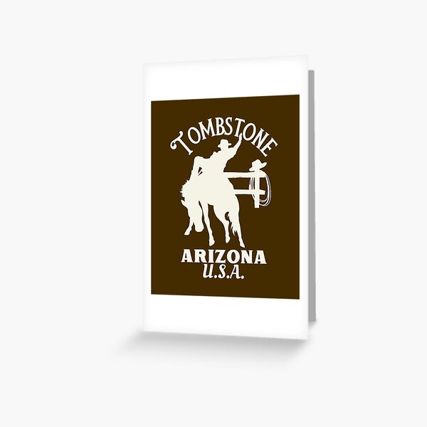 Item preview, White Tombstone Arizona Rodeo Rider designed and sold by WesternLocales.