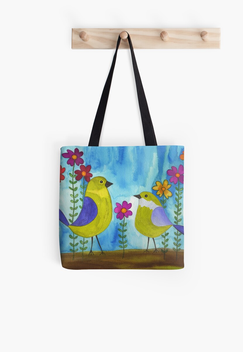 quot two birds quot tote bags by magentastyle redbubble quot two birds quot tote bags by magentastyle redbubble