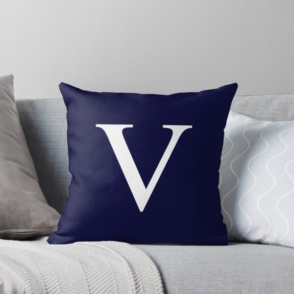 Item preview, Navy Blue Basic Monogram V designed and sold by rewstudio.