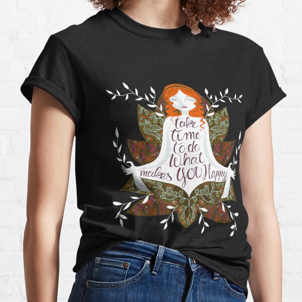 Glückliches Yoga Classic T-Shirt