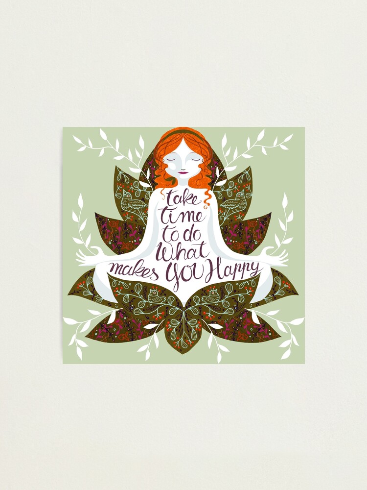Alternate view of Happy Yoga Photographic Print