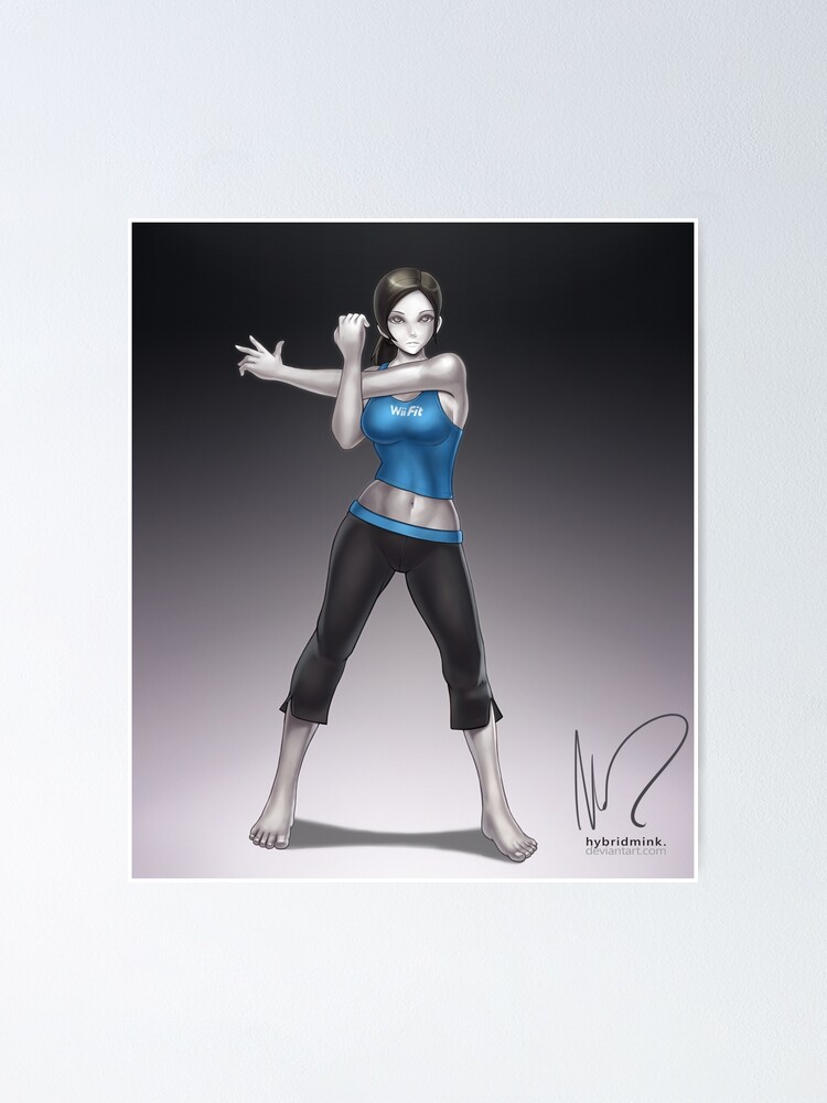 Wii Fit Trainer Poster By Hybridmink Redbubble