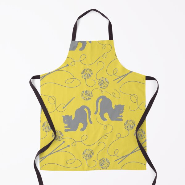 Item preview, Yarn Kitty - Yellow & Gray designed and sold by GreenAcreStudio.