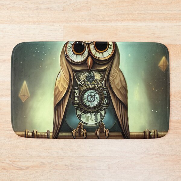 Item preview, cute owl with polygonal walls and glass roof designed and sold by Dicoart.