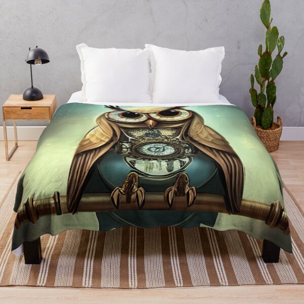 Item preview, cute owl with polygonal walls and glass roof designed and sold by Dicoart.