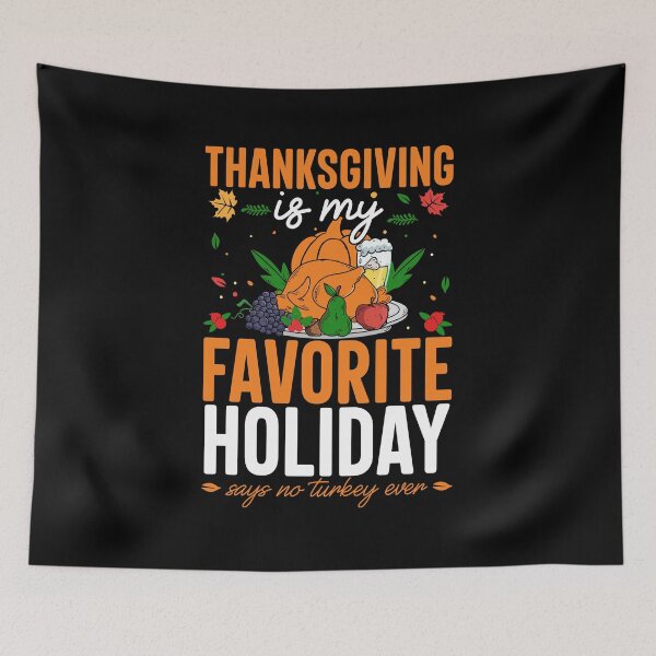 Aperçu de l'œuvre Thanksgiving est ma citation préférée de jour de dinde drôle de vacances créée et vendue par TajfunX.