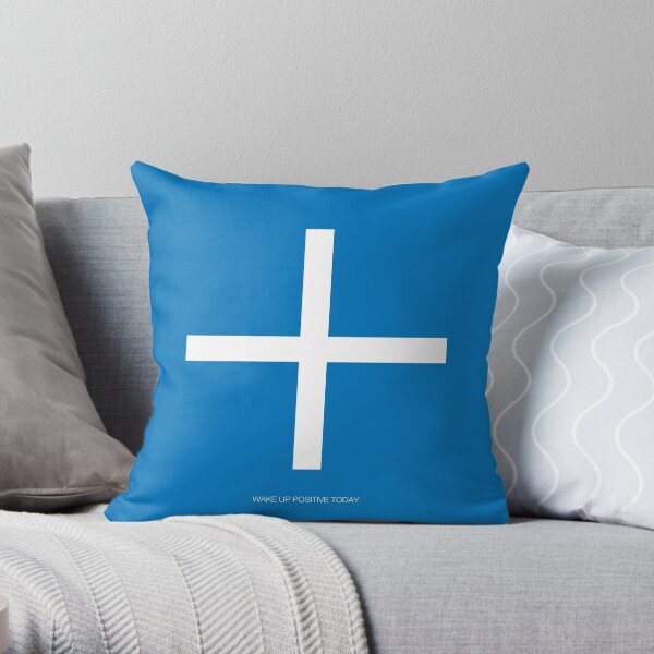 Wake Up Positive Today. Join the Happiness Movement Throw Pillow