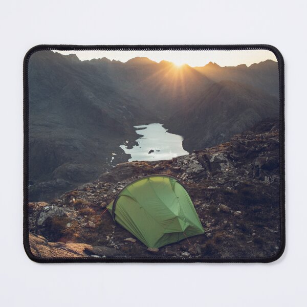 Item preview, Wild Camping Spot on Sgur Na Stri, with a view of the Cuillin Mountains and Loch Coruisk on the Isle of Skye, Scottish Highlands designed and sold by BackpackTravel.