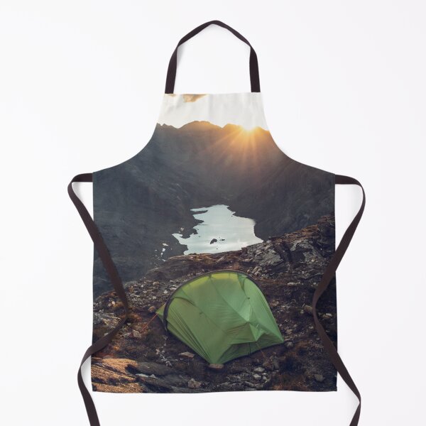 Item preview, Wild Camping Spot on Sgur Na Stri, with a view of the Cuillin Mountains and Loch Coruisk on the Isle of Skye, Scottish Highlands designed and sold by BackpackTravel.