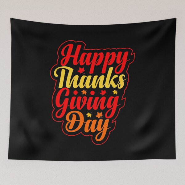 Aperçu de l'œuvre Joyeux Thanksgiving Day Couleur Automne V1 créée et vendue par TajfunX.