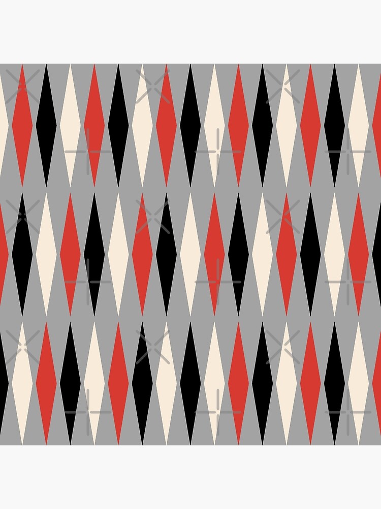 Thumbnail 4 of 4, Pillow, Geometric Diamond Pattern 245 designed and sold by tonymagnerart.