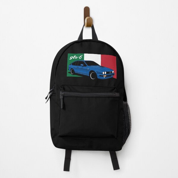 Item preview, Alfa Blue GTV6 with Italy Flag Illustration designed and sold by blackdogshop.