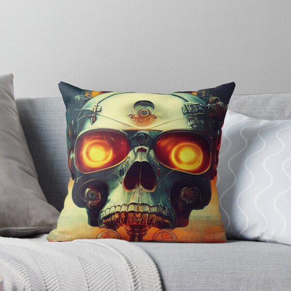 Item preview, Robo Skull, steampunk future art  designed and sold by sosdesignn.