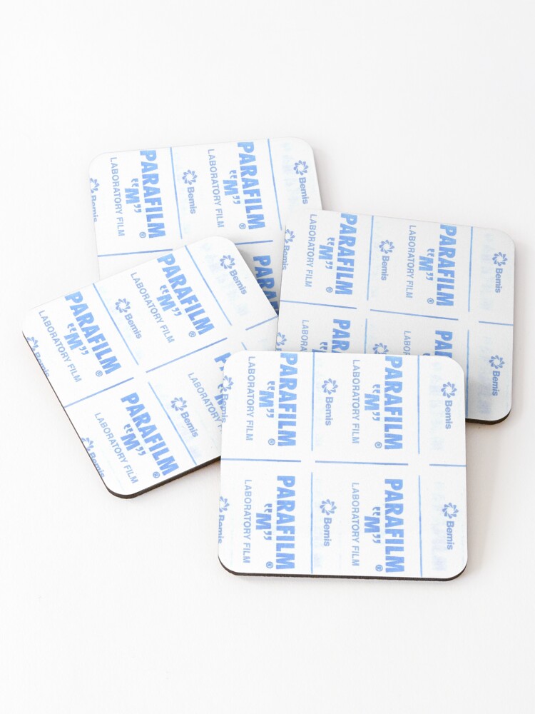 Thumbnail 1 of 5, Coasters (Set of 4), Parafilm is a lifesaver designed and sold by ScienceStores.