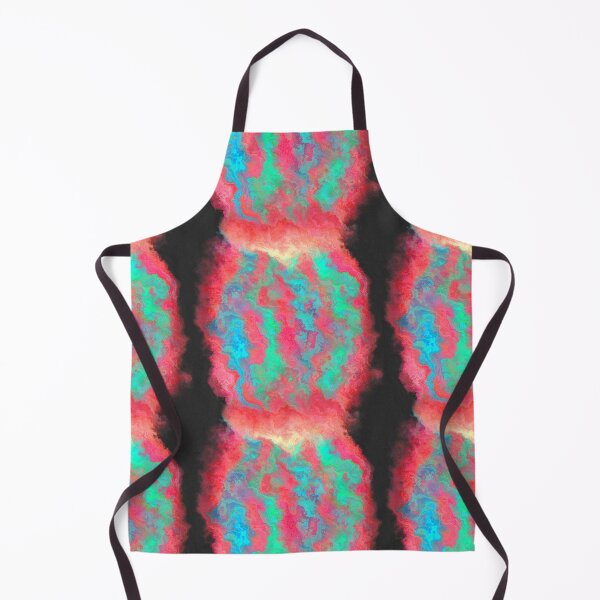 Item preview, Scarlet with turquoise ebru stripes designed and sold by Kolinnaprint.