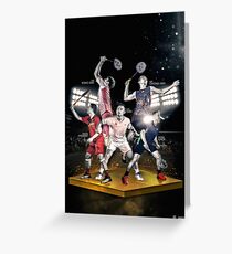 The Legends Vision Badminton Poster Greeting Card