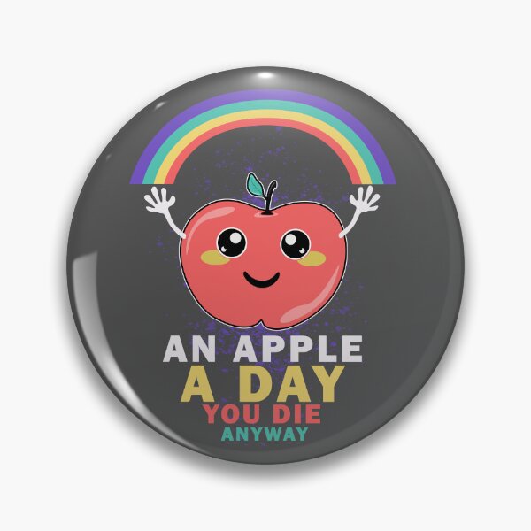 Item preview, An Apple a day Illustration happy fruit rainbow stay alive apple designed and sold by Motorenkammer.