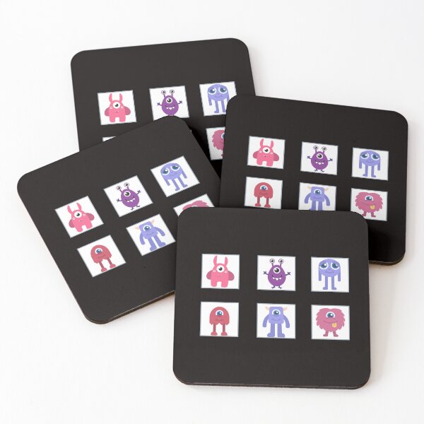 Item preview, monster squares designed and sold by Abeer Tahir.