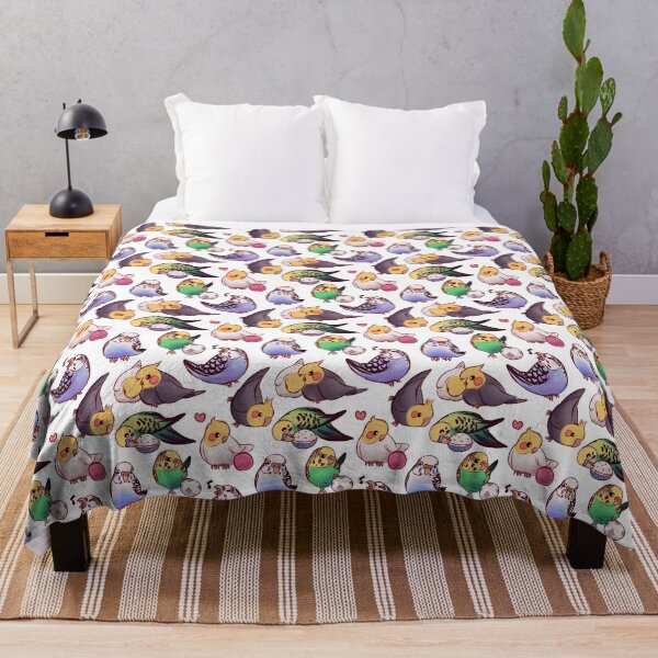 Budgies & Cockatiels Throw Blanket